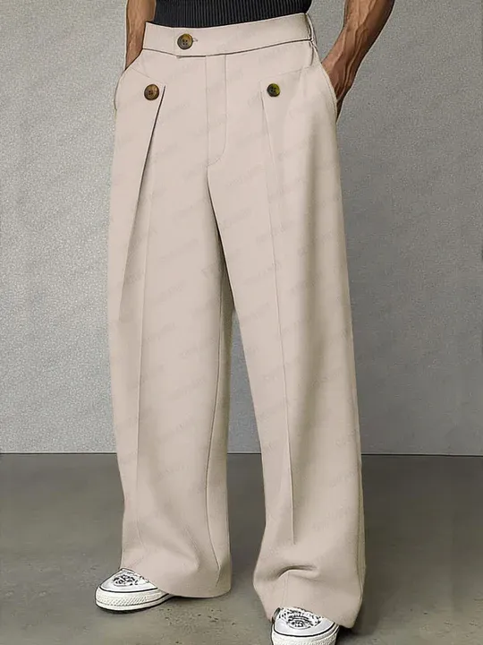 Smart Casual Tailored High Waist Pants