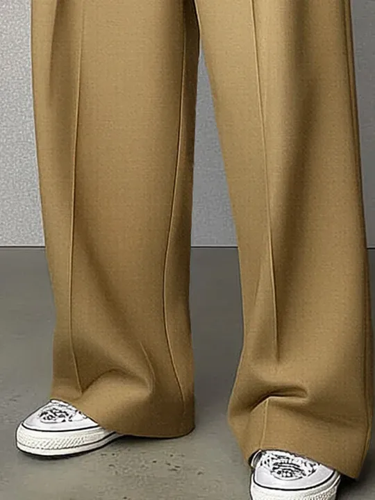 Smart Casual Tailored High Waist Pants