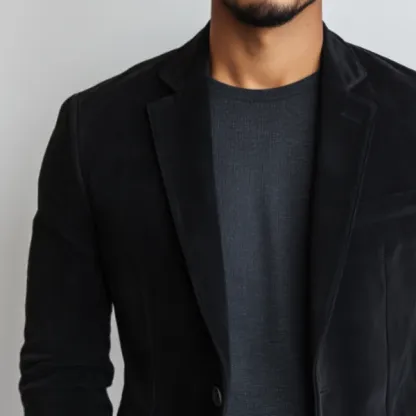 Men's Retro Casual Faux Suede Blazer