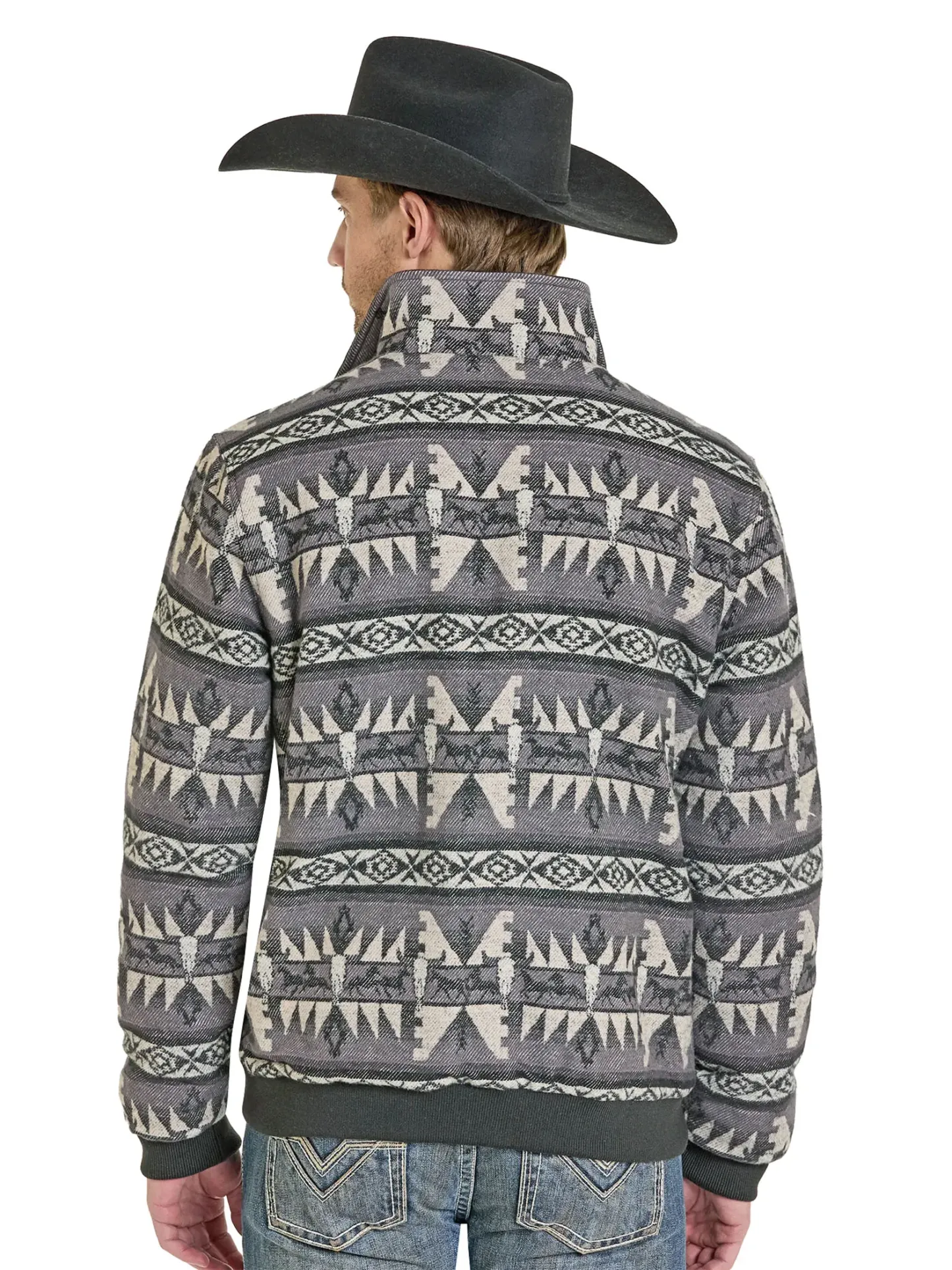 Aztec Horse Bomber Sweatshirt Jacket