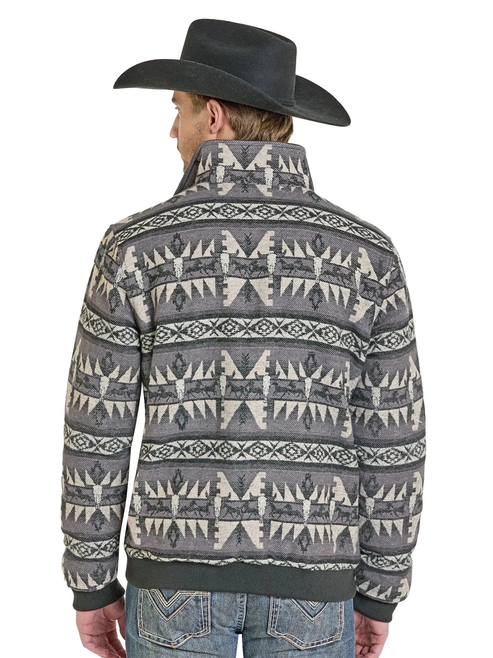 Aztec Horse Bomber Sweatshirt Jacket