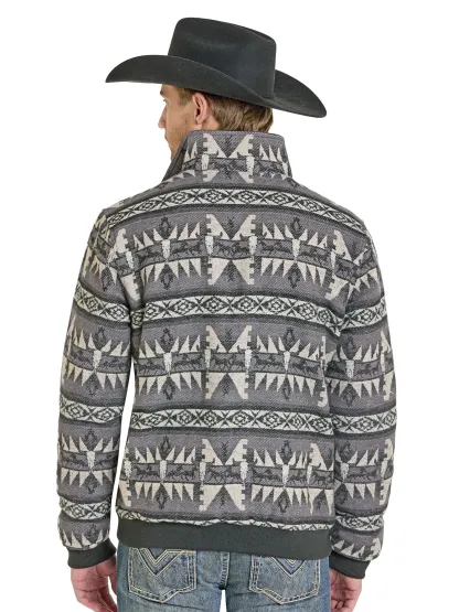 Aztec Horse Bomber Sweatshirt Jacket