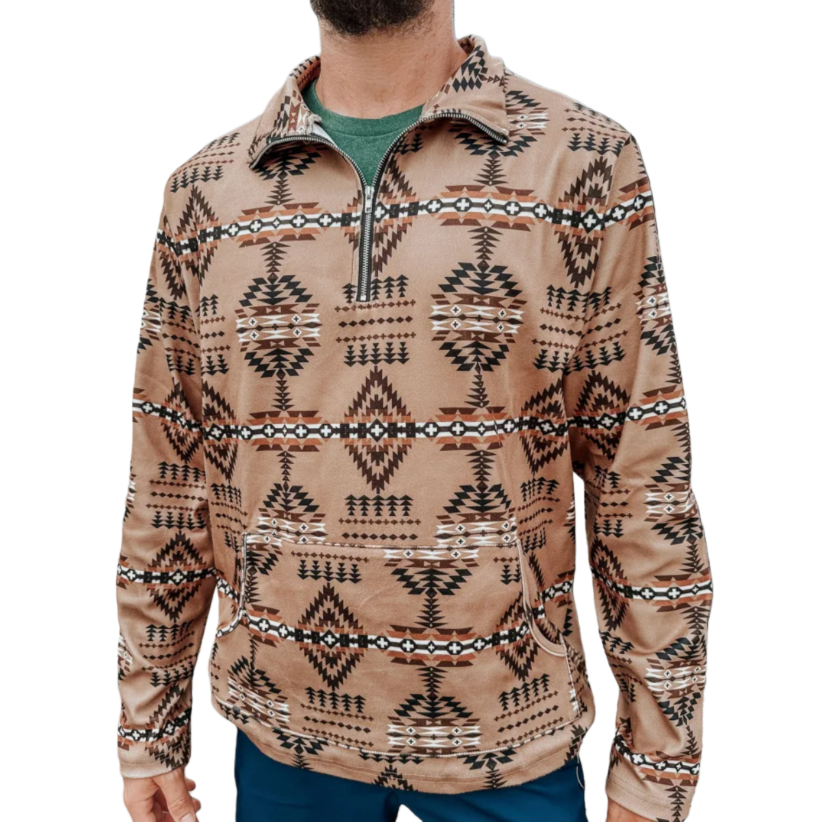 Men’s Sand Aztec Pullover