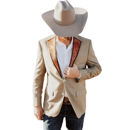 Men's Vintage Western Style Suit Jacket