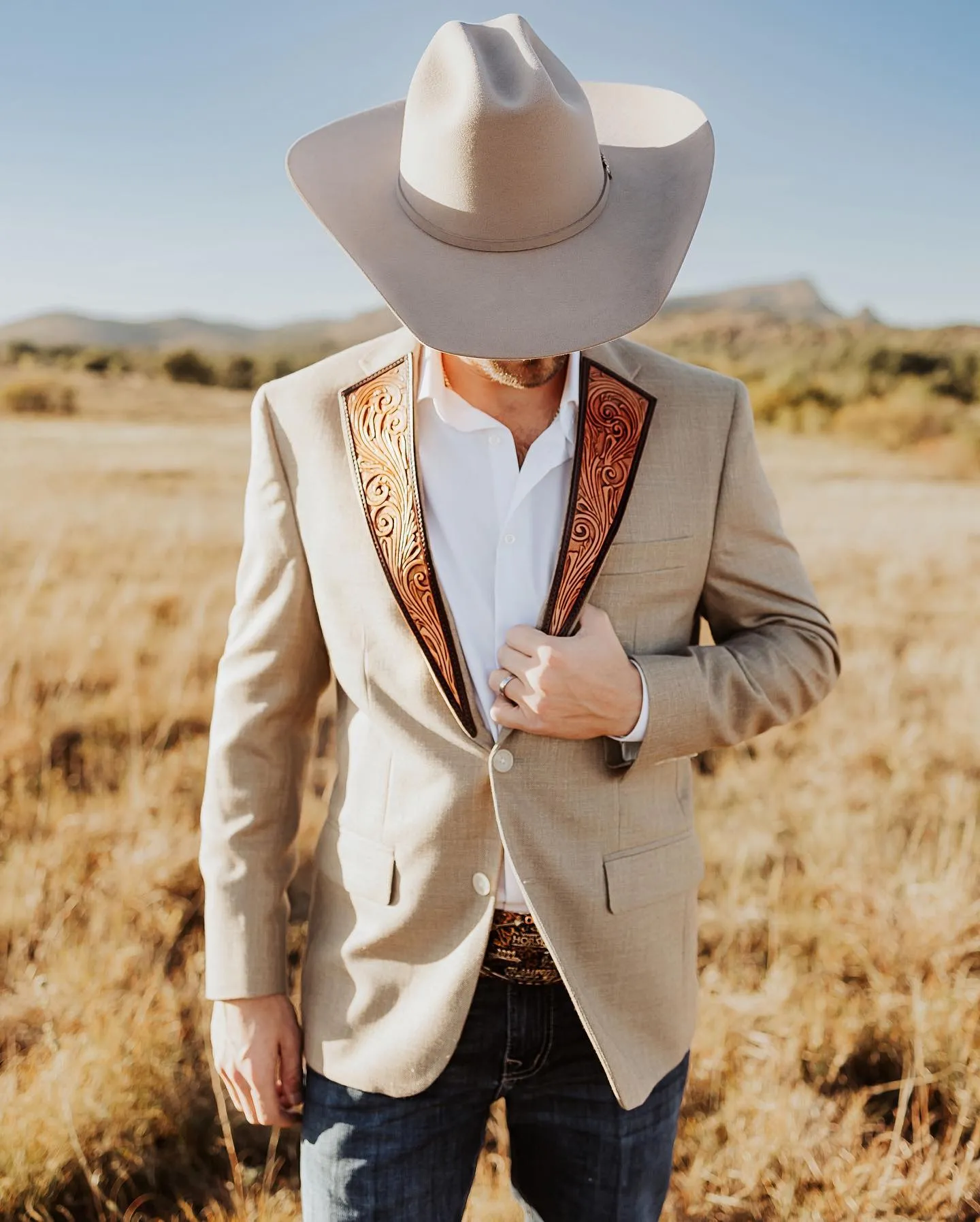 Men's Vintage Western Style Suit Jacket
