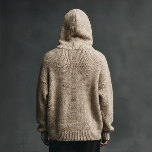 Men's Classic Casual Hooded Loose Sweater