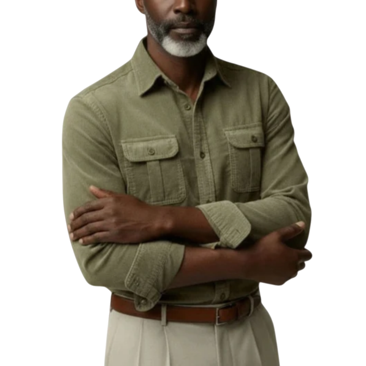 Casual Business Corduroy Shirt