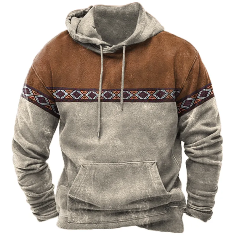 Men's Aztec Vintage Hoodie
