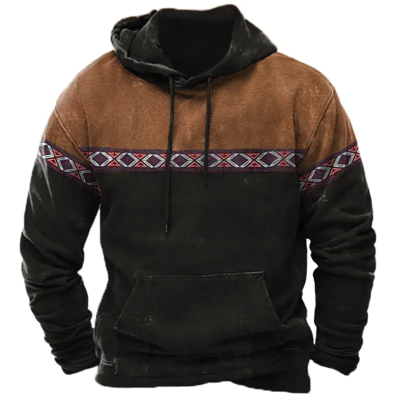 Men's Aztec Vintage Hoodie