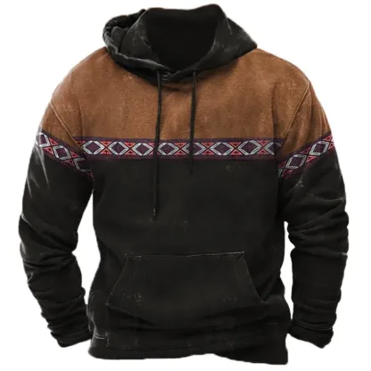 Men's Aztec Vintage Hoodie