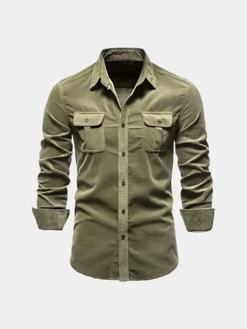 Casual Business Corduroy Shirt