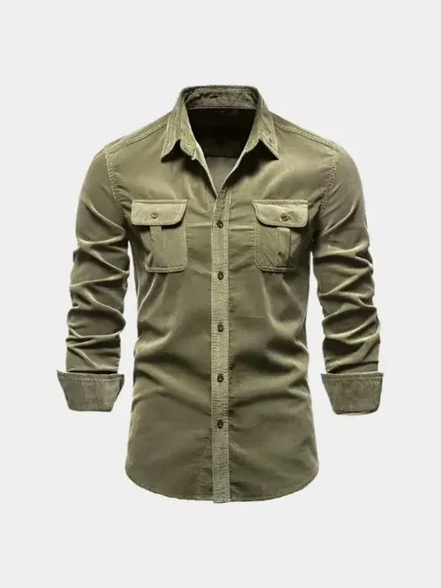 Casual Business Corduroy Shirt