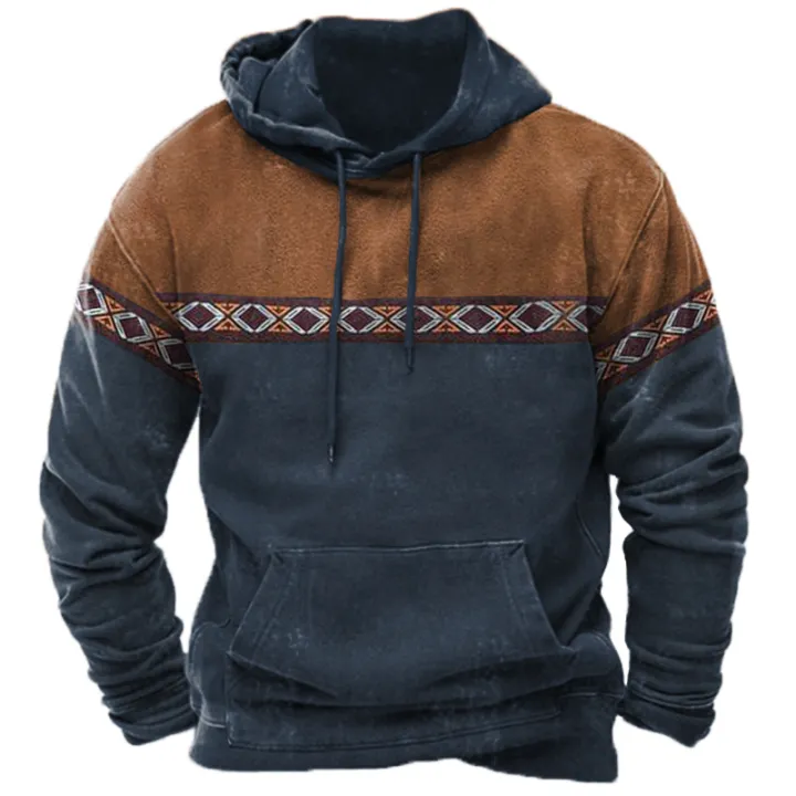 Men's Aztec Vintage Hoodie