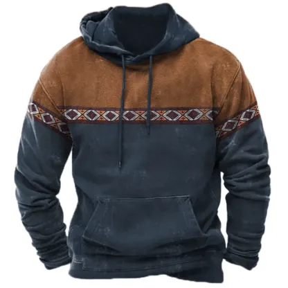 Men's Aztec Vintage Hoodie