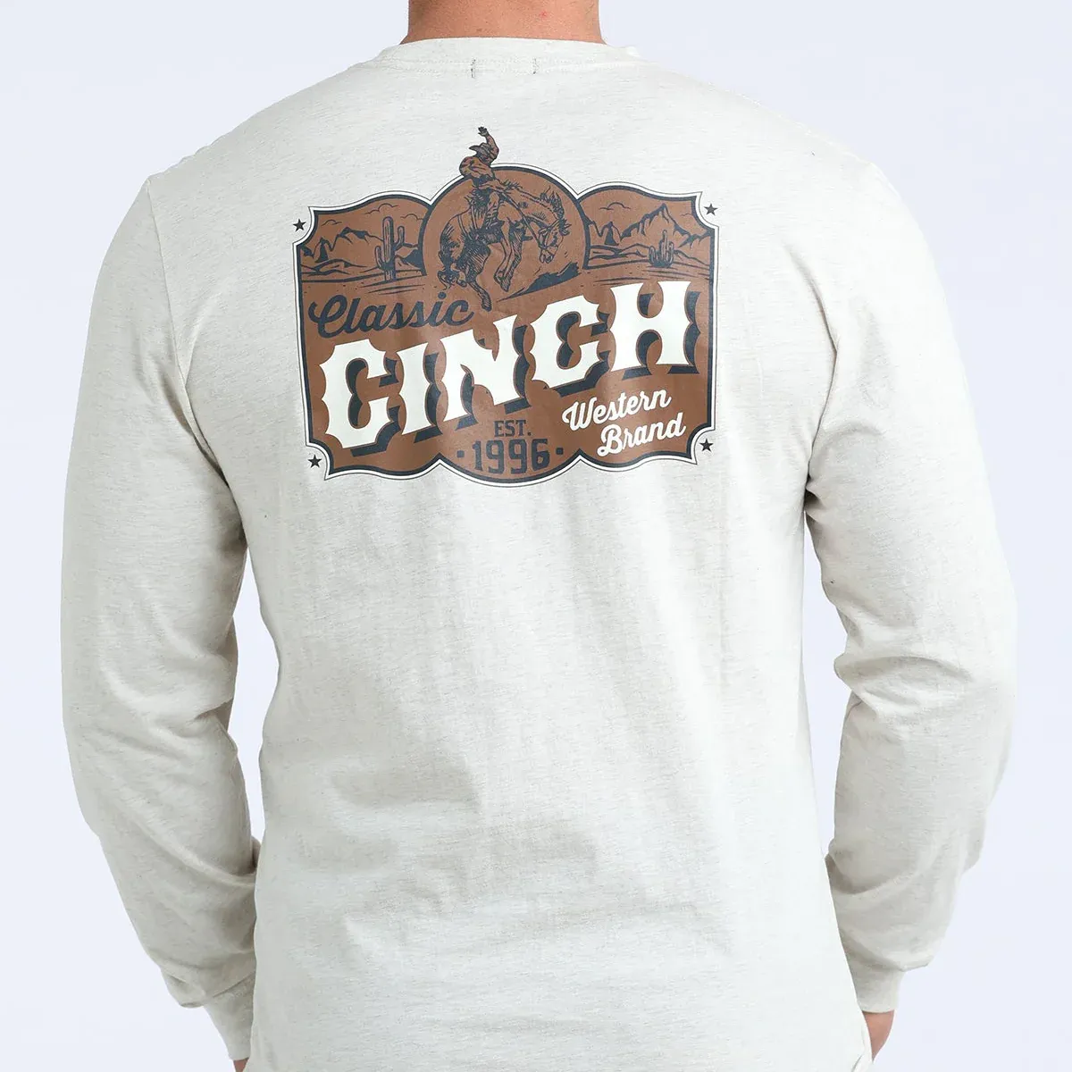 Cinch Men's L/S Western Brand Graphic Logo T-Shirt