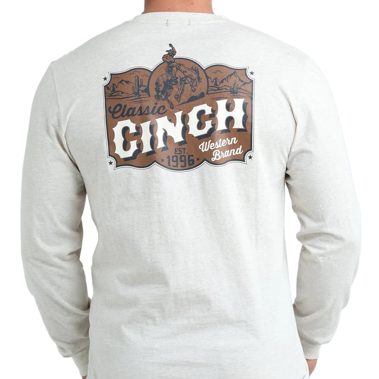 Cinch Men's L/S Western Brand Graphic Logo T-Shirt