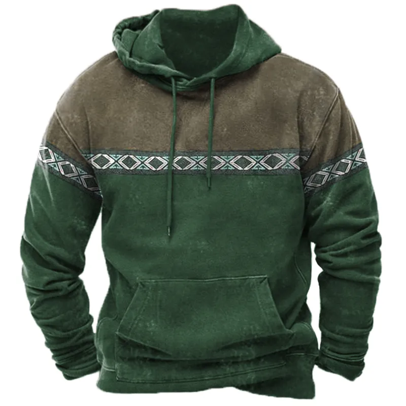 Men's Aztec Vintage Hoodie