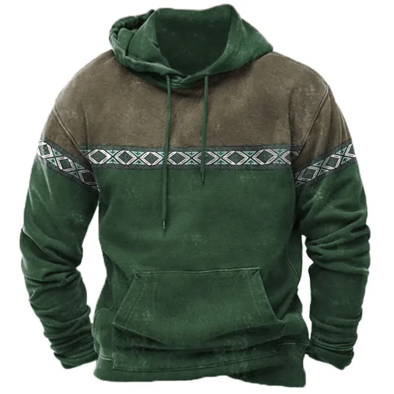 Men's Aztec Vintage Hoodie