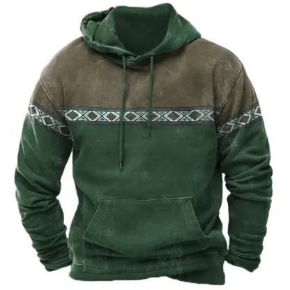 Men's Aztec Vintage Hoodie