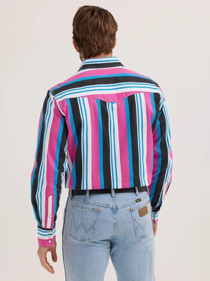 Vintage Western Striped Shirt