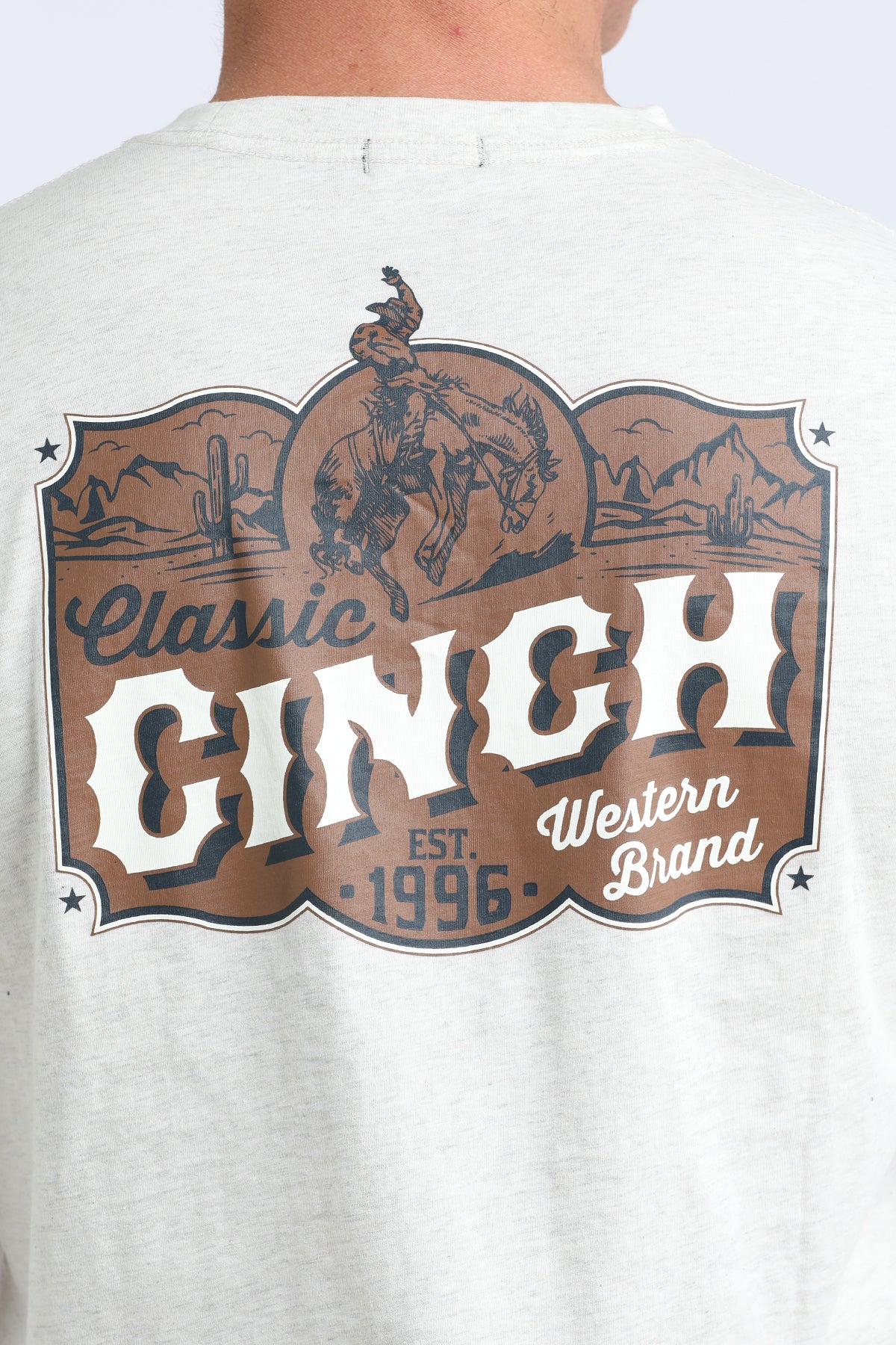 Cinch Men's L/S Western Brand Graphic Logo T-Shirt