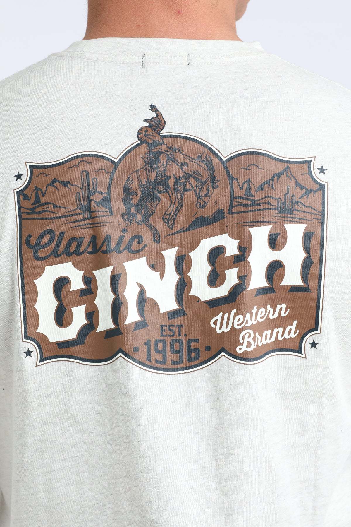 Cinch Men's L/S Western Brand Graphic Logo T-Shirt