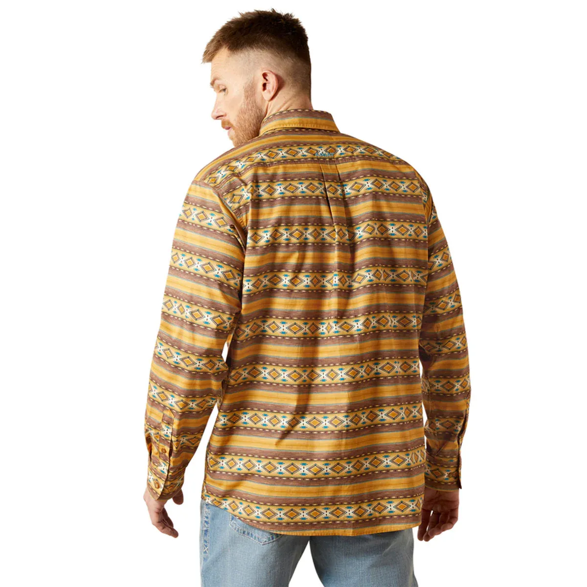 Men's L/S Teddi Classic Fit Aztec Print Button Down Shirt