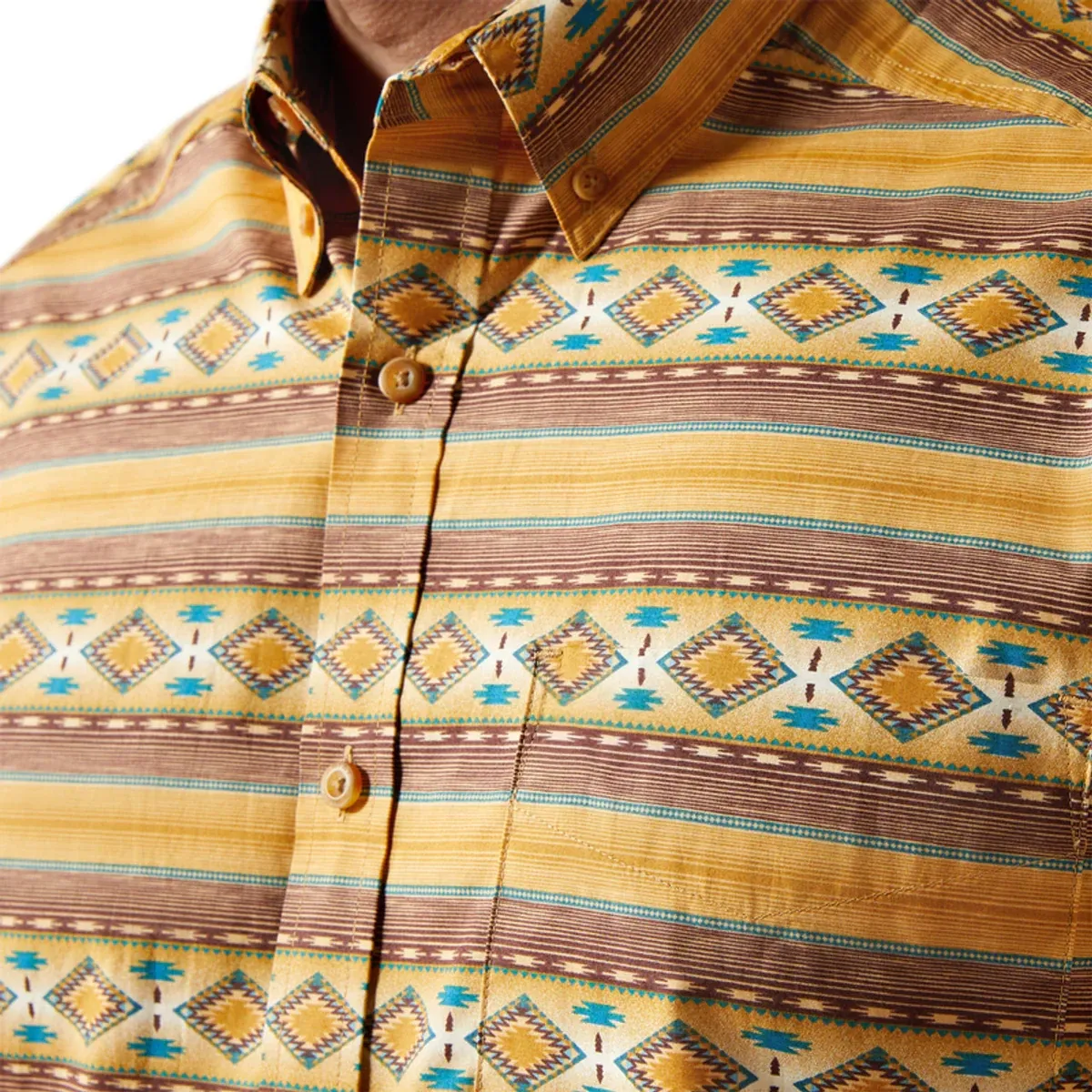 Men's L/S Teddi Classic Fit Aztec Print Button Down Shirt