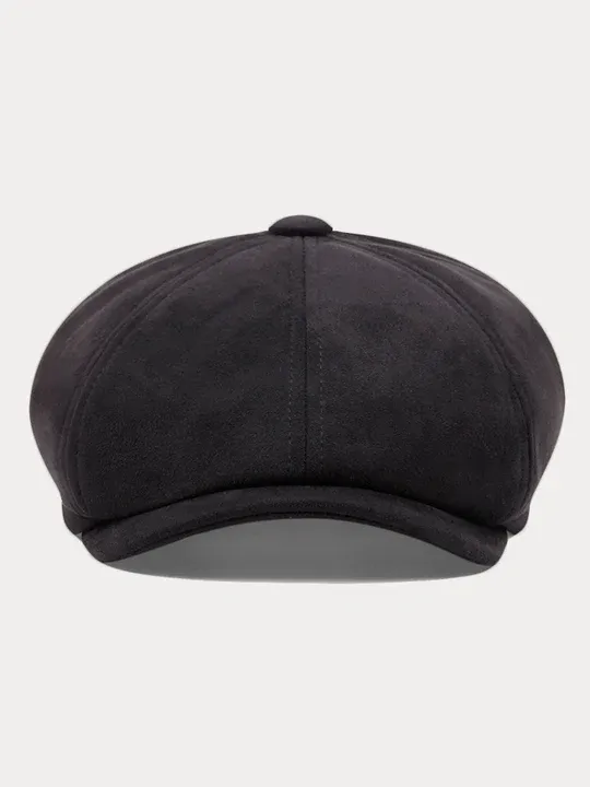 Stylish Suede Newsboy Cap