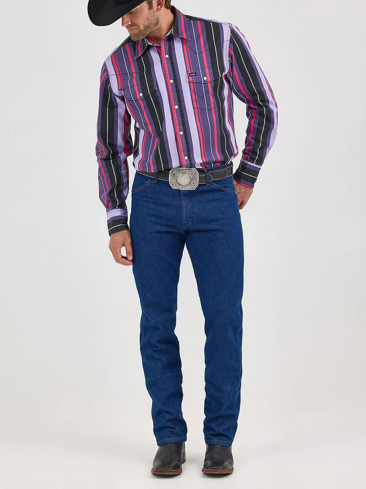 Vintage Western Striped Shirt