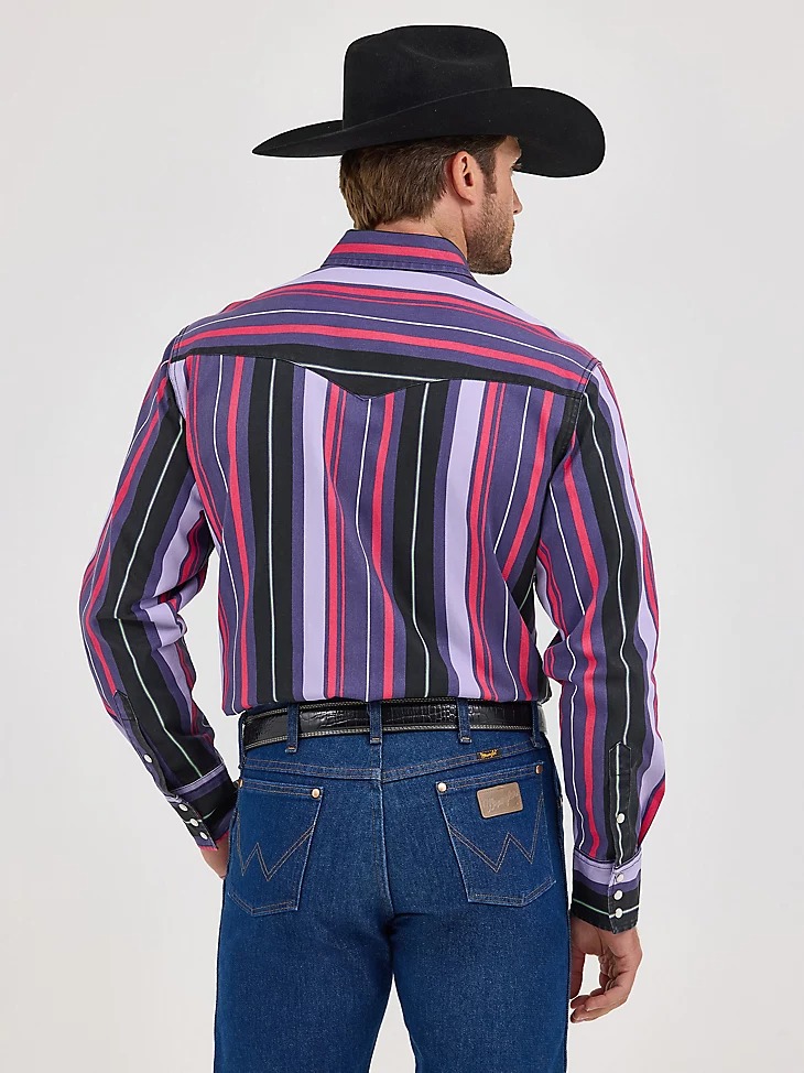 Vintage Western Striped Shirt