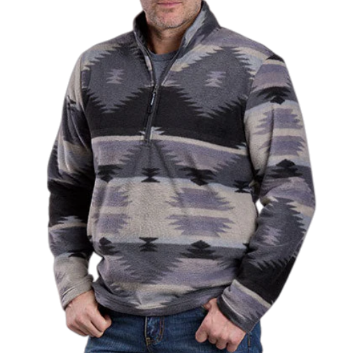 Men's Aztec 1/4 Zip Micro Fleece Pullover
