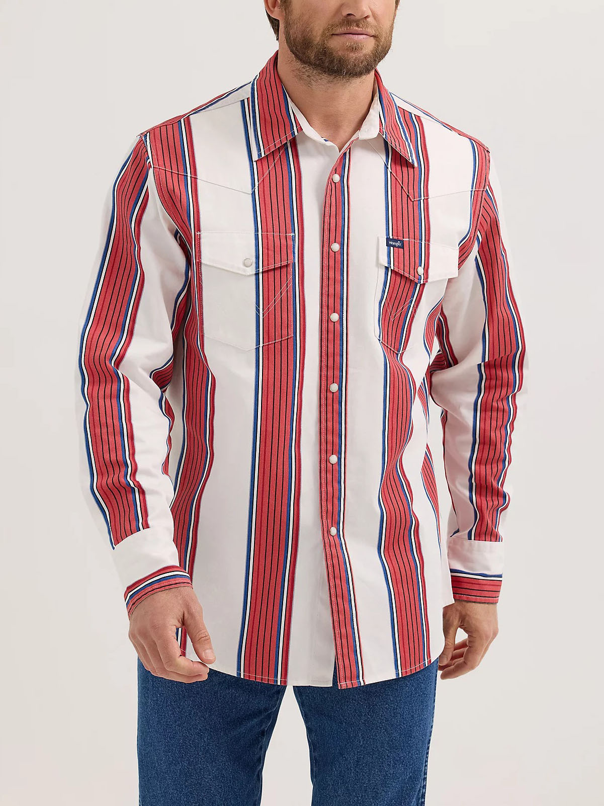 Vintage Western Striped Shirt