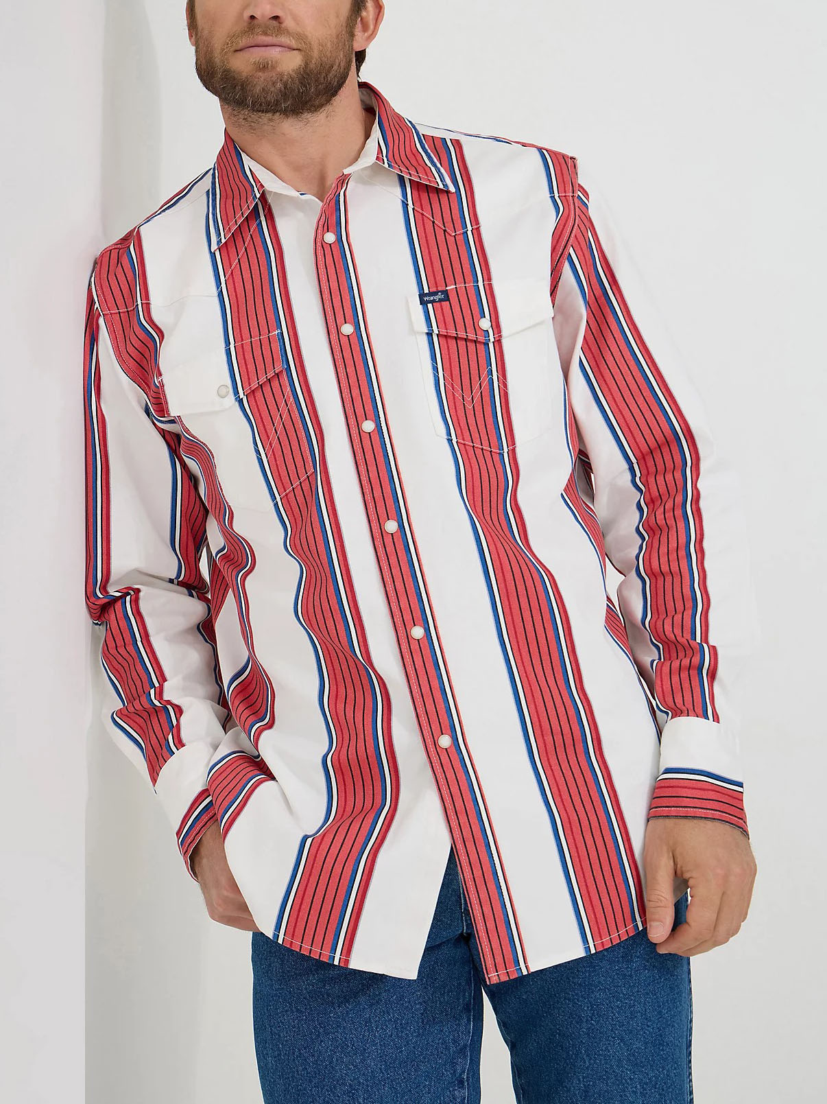 Vintage Western Striped Shirt