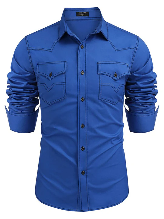 Western Cowboy Style Cotton Shirt