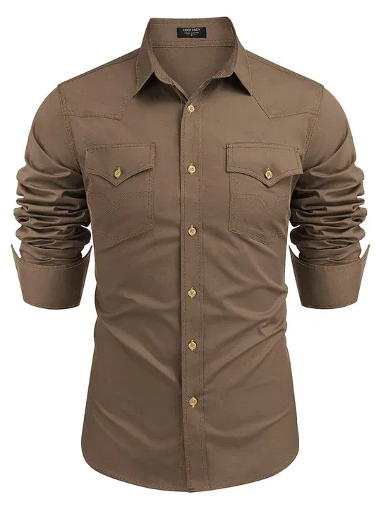 Western Cowboy Style Cotton Shirt