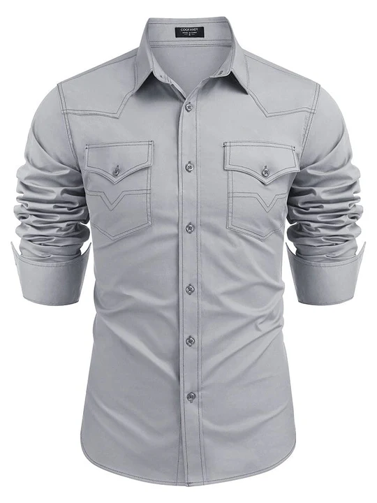 Western Cowboy Style Cotton Shirt