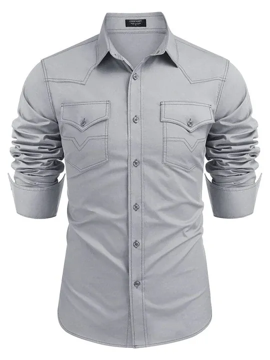 Western Cowboy Style Cotton Shirt