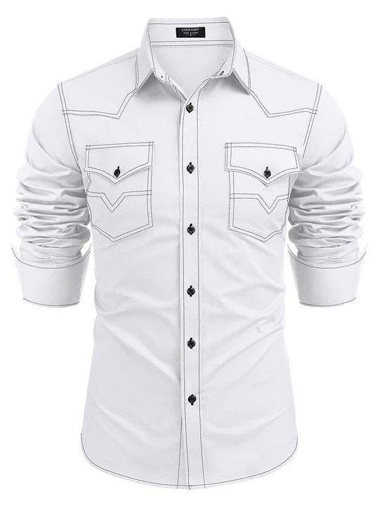 Western Cowboy Style Cotton Shirt