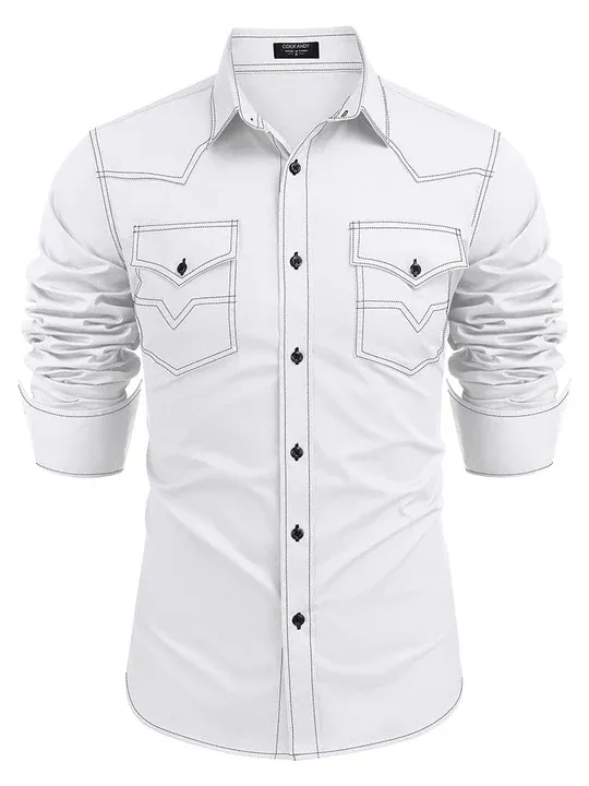 Western Cowboy Style Cotton Shirt