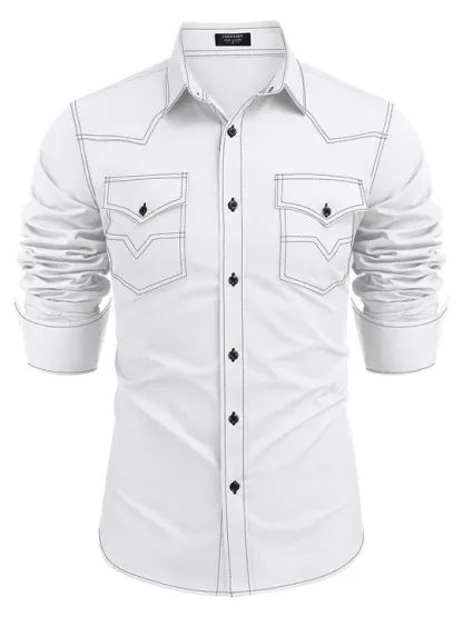 Western Cowboy Style Cotton Shirt
