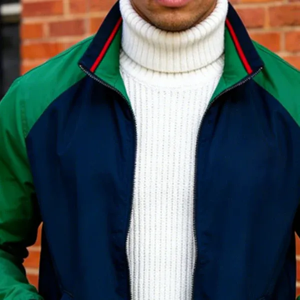 Men's Casual Retro Style Lapel Zipper Jacket