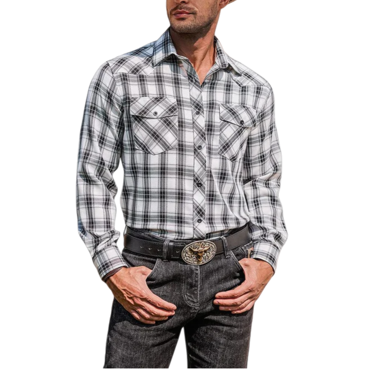 Plaid Long Sleeve Casual Shirt with Pockets