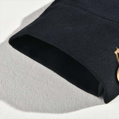 Men's Vintage Casual Solid Stand Collar Button Jacket