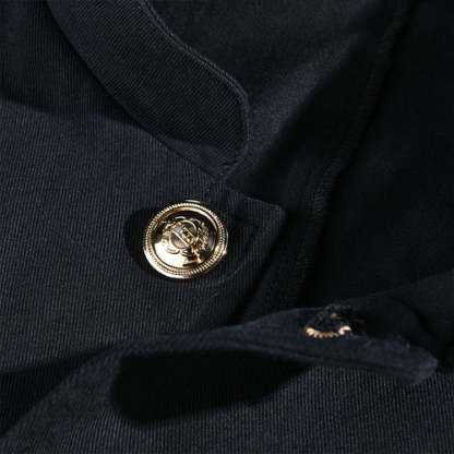 Men's Vintage Casual Solid Stand Collar Button Jacket