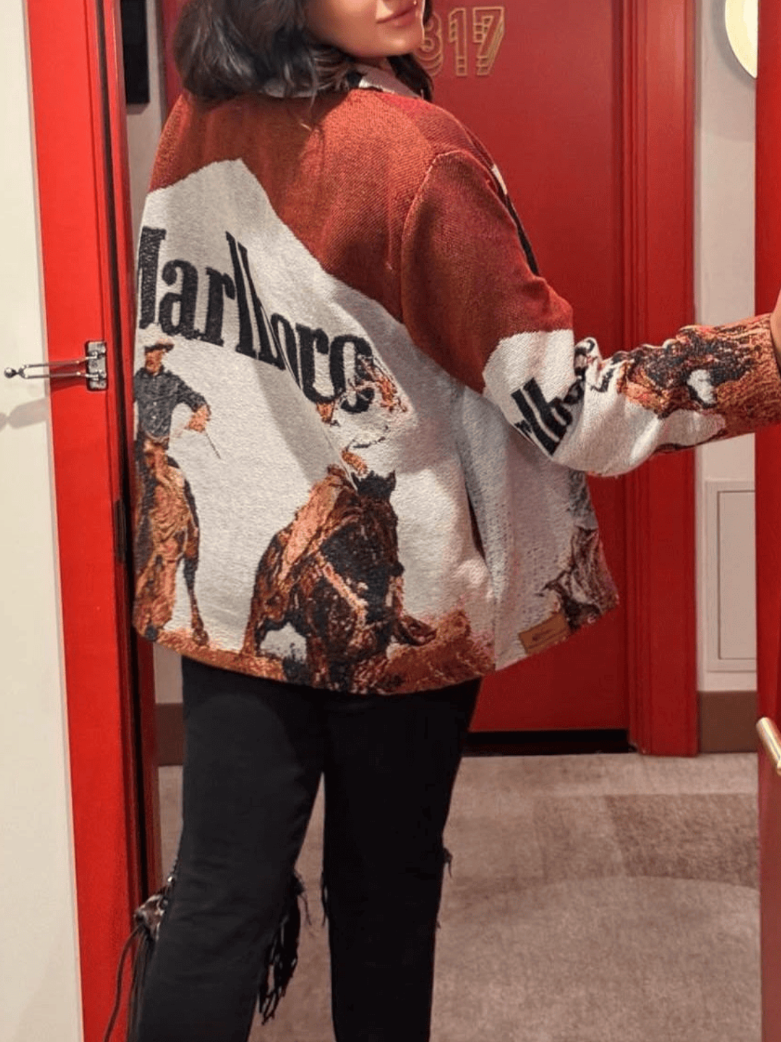 Marble tapestry jacket