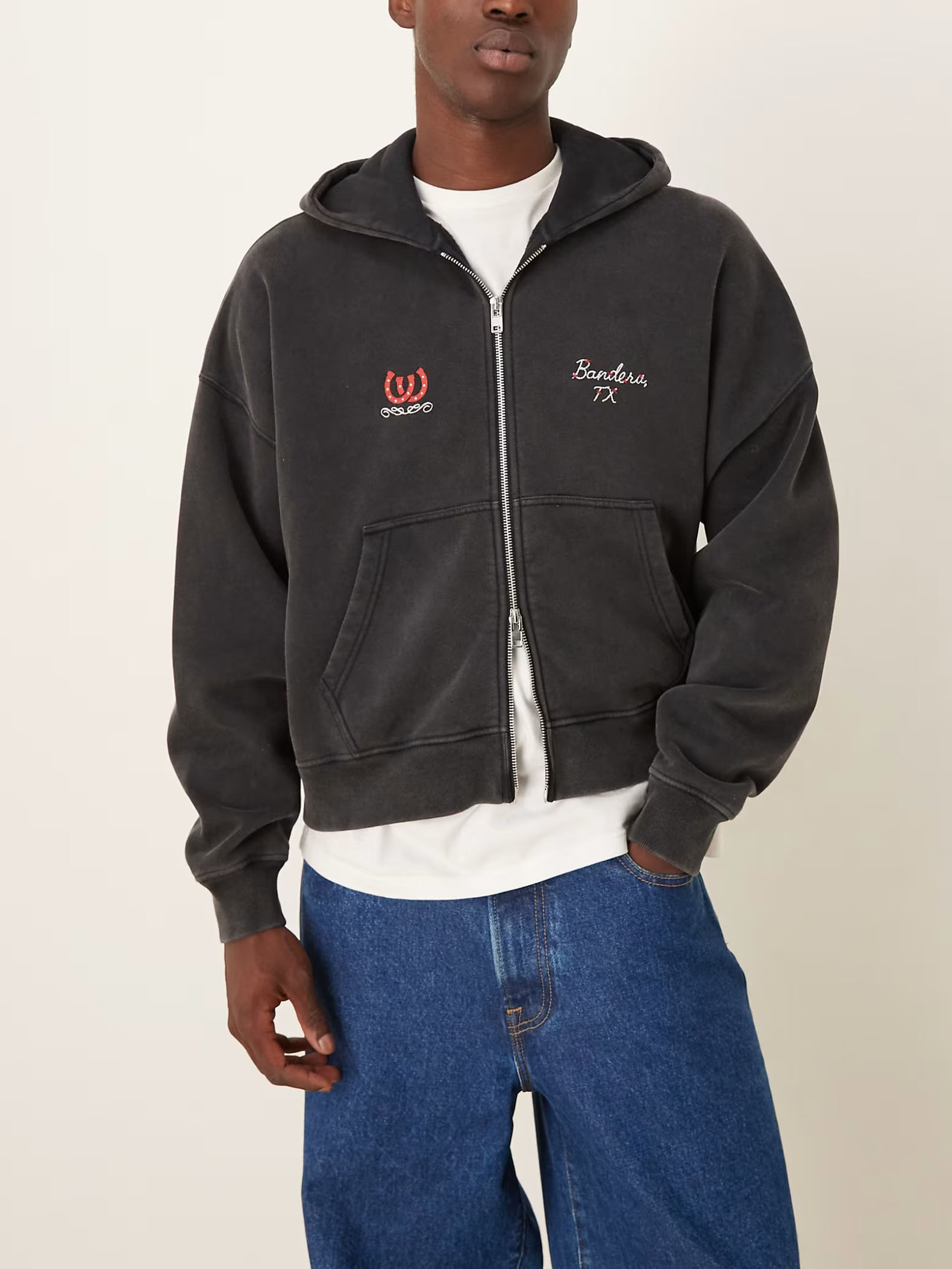 Western Cowboy Zipper Hoodie Jacket