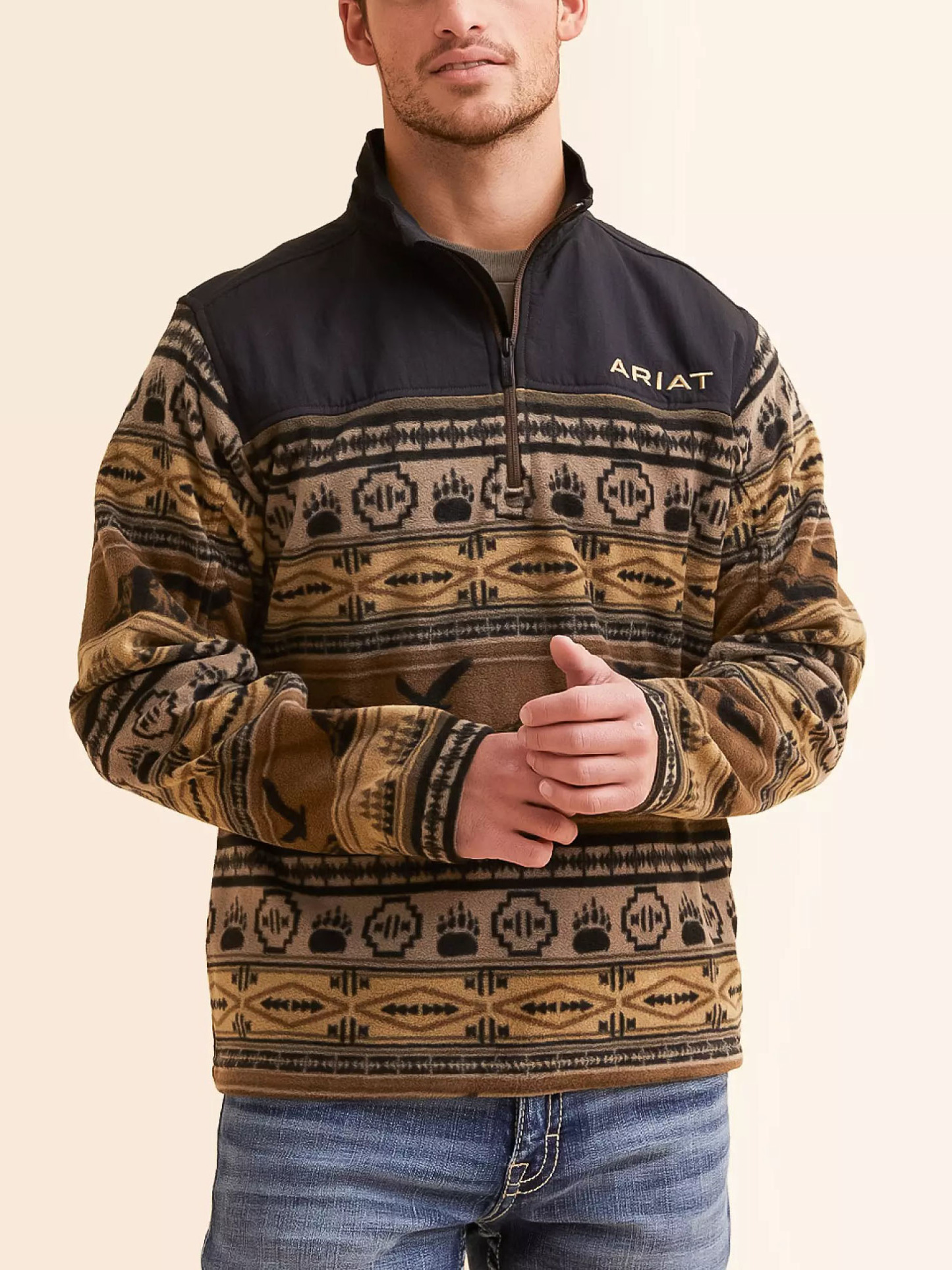 Aztec Western Cowboy Pullover