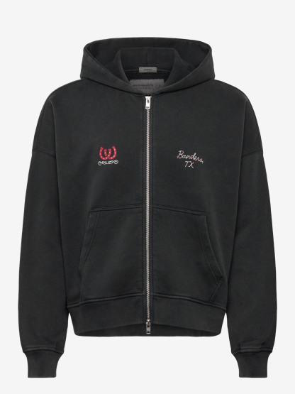 Western Cowboy Zipper Hoodie Jacket