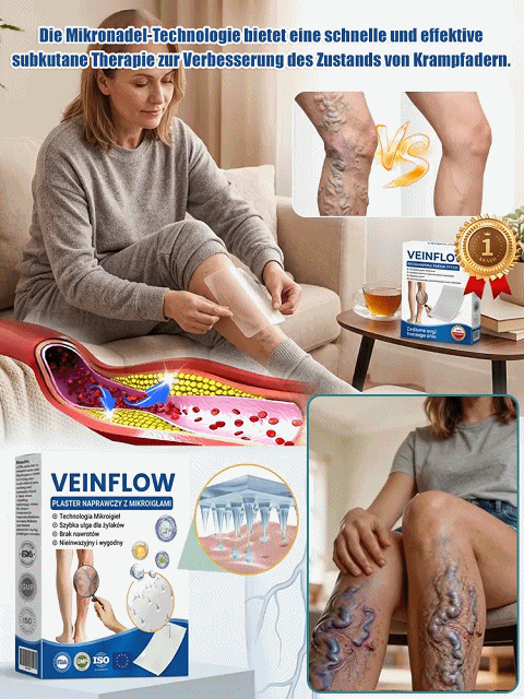 Microneedle-Pflegepflaster – einfache Linderung von Krampfadern